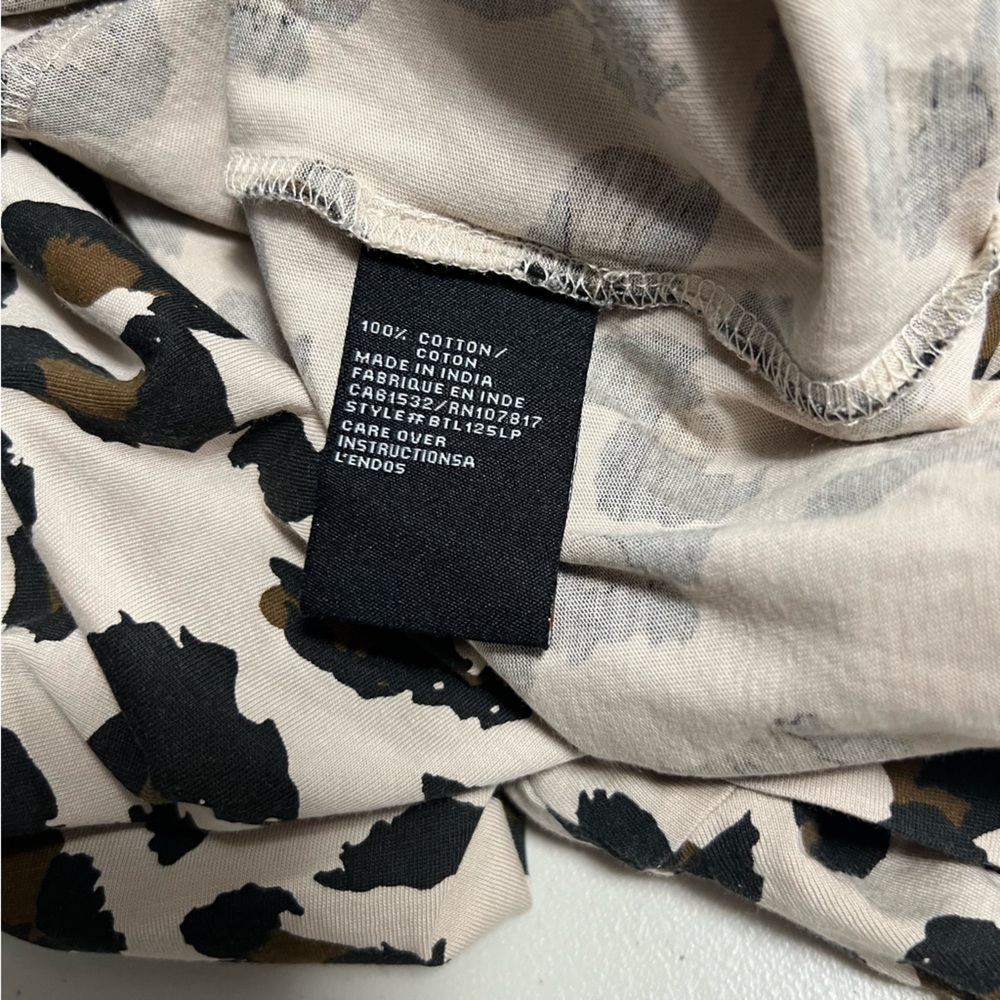 BRUNETTE THE LABEL Leopard Tee Dress Tan - Picture 8 of 11